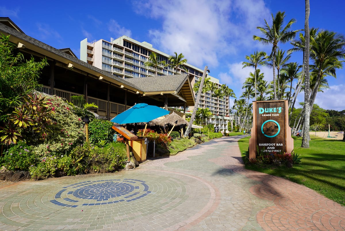 Along Kalapaki Beach in Lihue