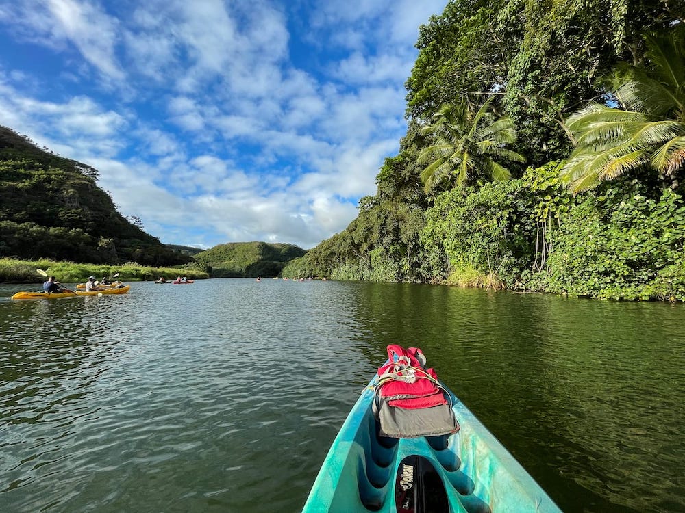 Kayaking on the Wailua River