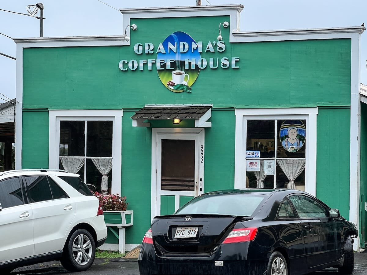 Grandma's Coffee House | outside of this coffee shop in Kula, Maui